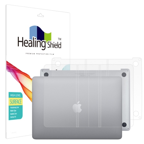 폰트리 힐링쉴드 애플 2020 맥북프로13 M1 하이레벨 무광 외부보호필름 (2종 세트)_이미지