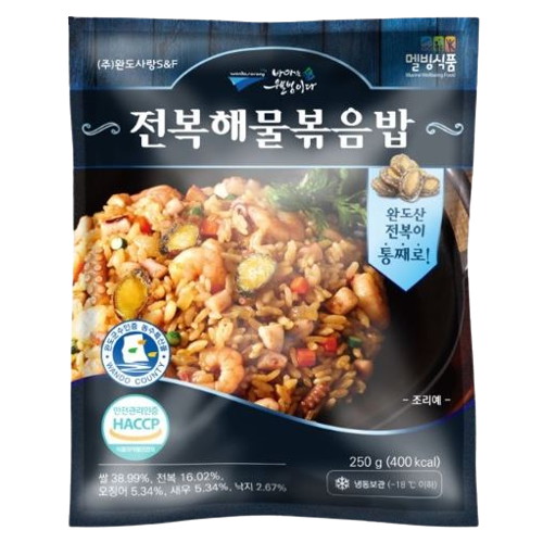완도사랑 완도 전복 해물 볶음밥 250g (3개)_이미지