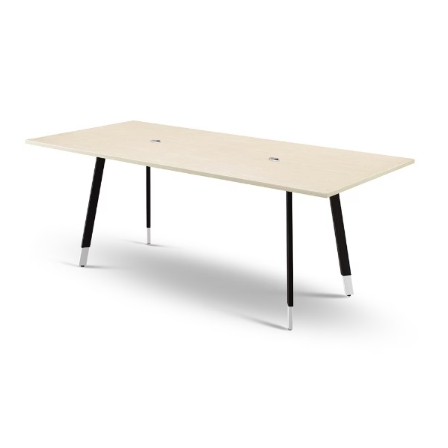 [불명] 오프셋퍼니처 모던 파스텔오크 회의테이블 (2200x1100)