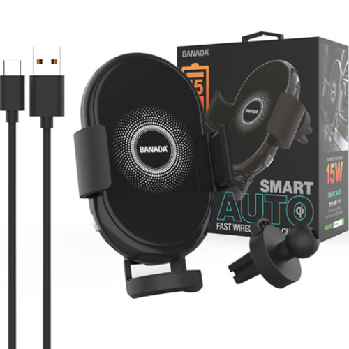 디엠케이코리아 바나다 차량용 무선충전거치대 BND-CHATWQCP150 실속형_이미지