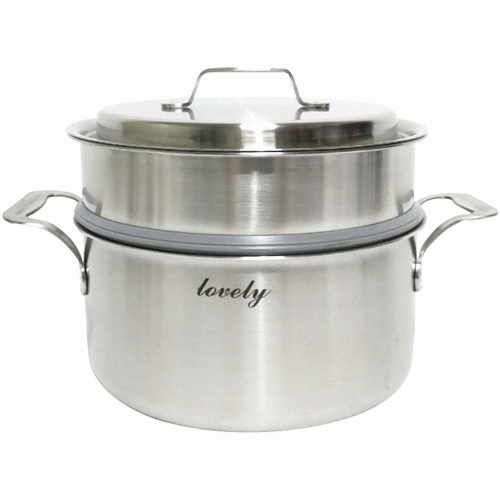 키친아트 러블리 IH 통3중 찜솥냄비 (양수24+스티머)_이미지