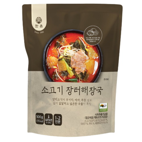이연에프엔씨 한촌설렁탕 소고기 장터해장국 500g (4개)