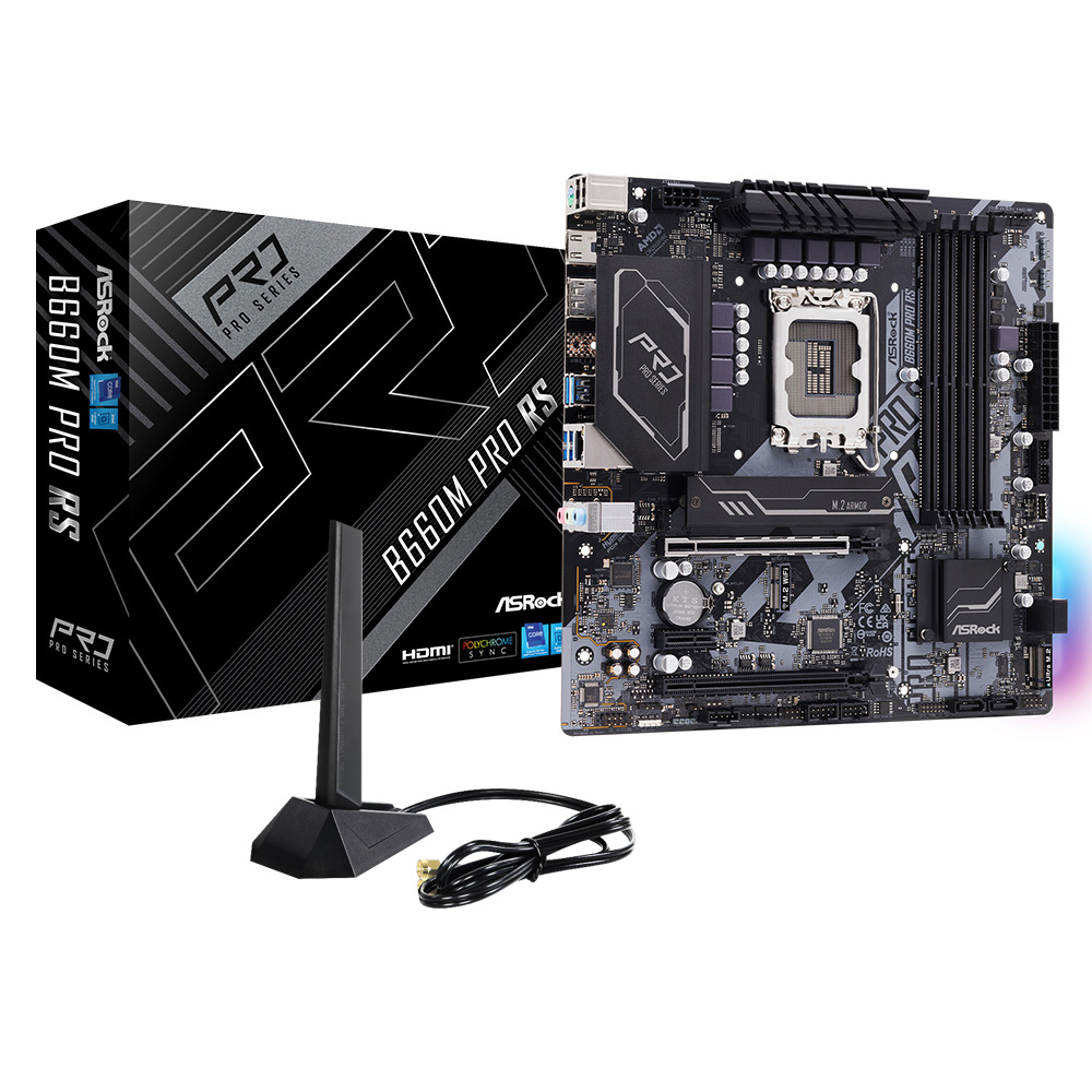 ASRock B660M Pro RS D4 + WiFi6E ��� ��Ű�� ������