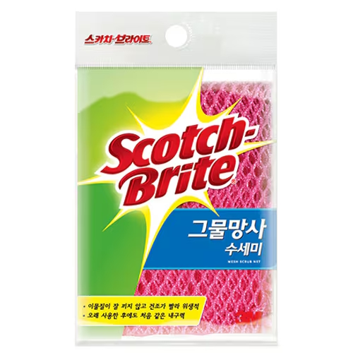 3M 스카치브라이트 그물망사 수세미 (10개)
