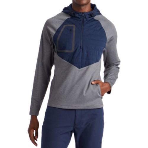  지포어 후디드 테크 인터락 쿼터집 슬림핏 풀오버 G4MA23O33