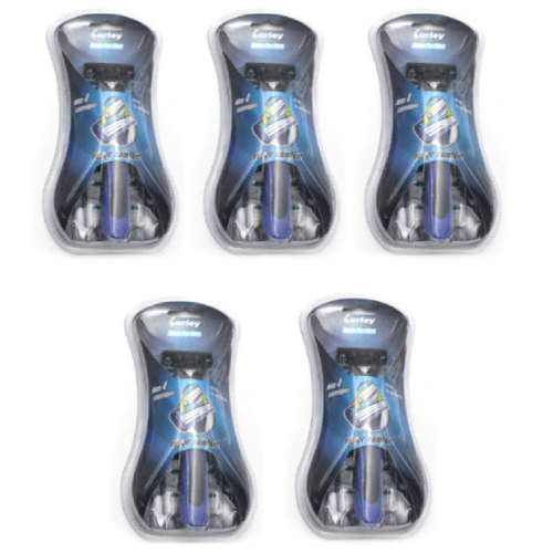 블루버킷 프리미엄 면도기 블루 + 면도날 (면도기12개+날36개)