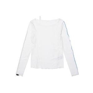 여성 보트넥 이너 티셔츠 차콜 그레이 _5L46612