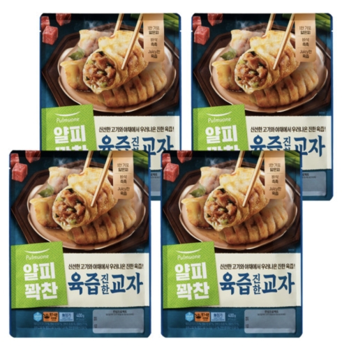 풀무원 얄피꽉찬 육즙 진한 교자 400g (8개)