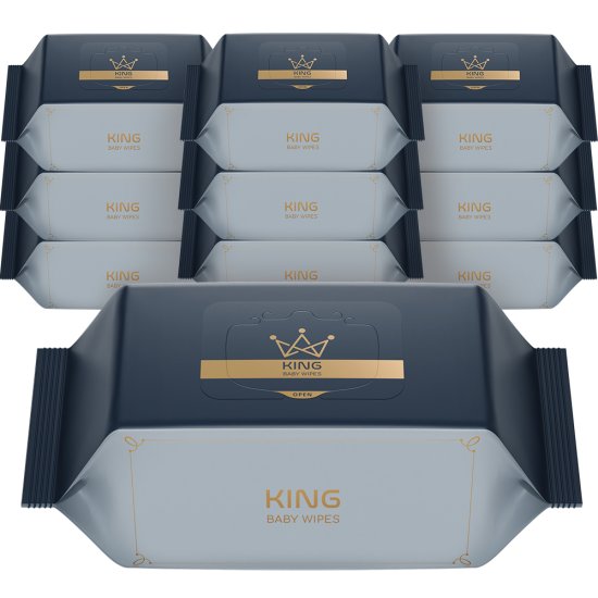 더 도톰한 골드블루 물티슈 슬림캡형 70매