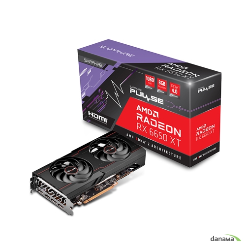 SAPPHIRE 라데온 RX 6650 XT PULSE OC D6 8GB