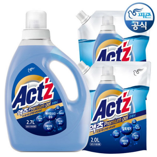 액츠 프리미엄젤 프레쉬 리필 2L (2개)_이미지