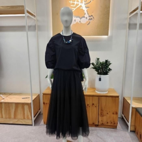 레코브 HC04 우브배색블라우스 LC61D9BL535