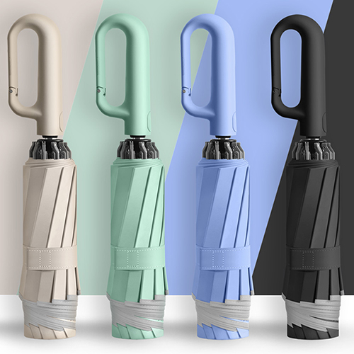 거꾸로 접는 양면 암막코팅 3단 완전자동 버클형 양우산 3BU-02