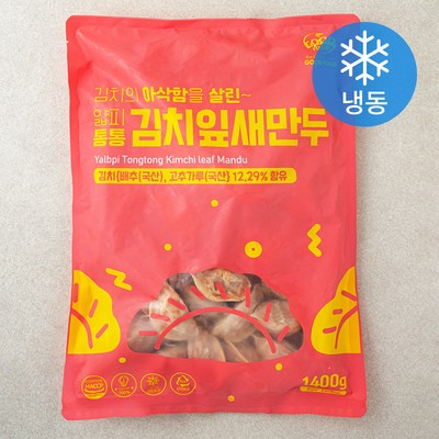 굿푸드 얇피 통통 김치잎새만두 1.4kg (1개)