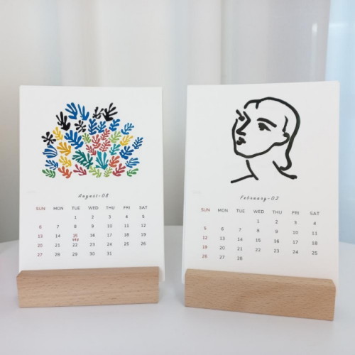 [불명] 2023년 명화 앙리마티스 탁상 달력_이미지