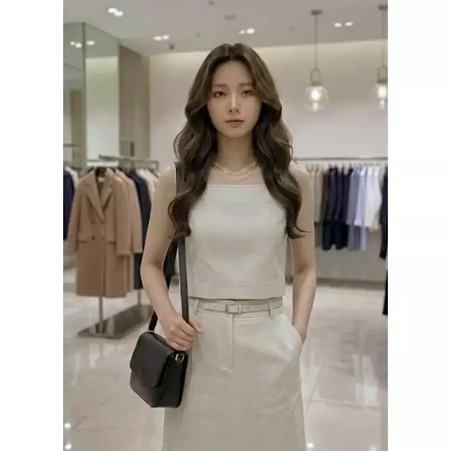 영림비엔에이 숲 스퀘어넥 민소매 크롭 탑 SC5TS80Q