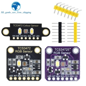 아두이노키트 TCS34725 컬러 센서 인식 모듈 Arduino STM32 실험실 용 RGB 개발 보드 IIC 전자 부품 액세서리 소스.._이미지