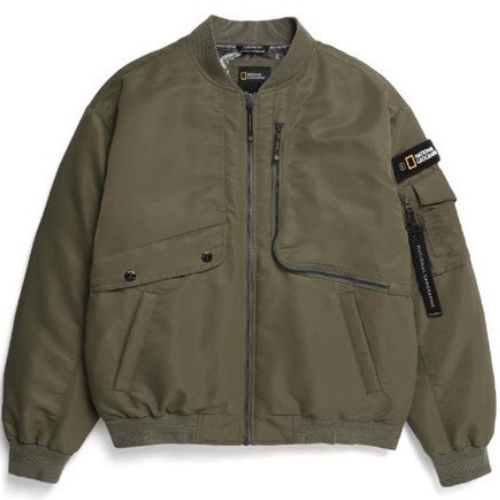 내셔널지오그래픽 유틸리티 포켓 덕다운 항공 점퍼 N224UDW060