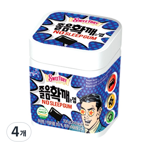 웅진 스위토리 졸음확깨는 껌 108g 4개_이미지
