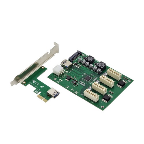라인업시스템 LANSTAR LS-PCIE-EX4P 4포트 PCIe 2.0 확장 <b>카드</b>