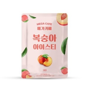 메가카페 복숭아 아이스티 파우더 1kg (12개)_이미지