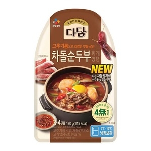CJ제일제당 다담 차돌 순두부 찌개양념 130g (1개)_이미지