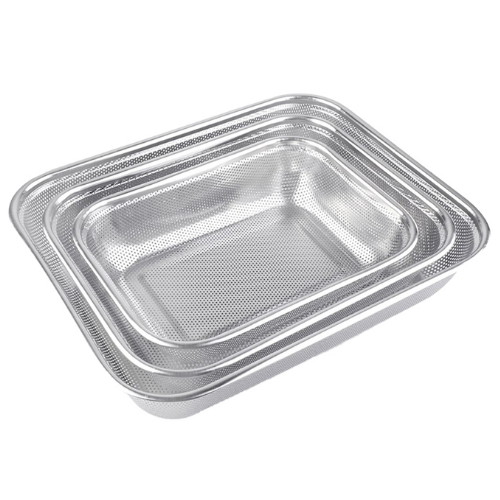 퀸센스 사각 펀칭볼 35cm 35 26.5 7.5cm 채반 스텐 타공 바구니이미지입니다. 누르면 해당 게시물로 새창이동합니다.