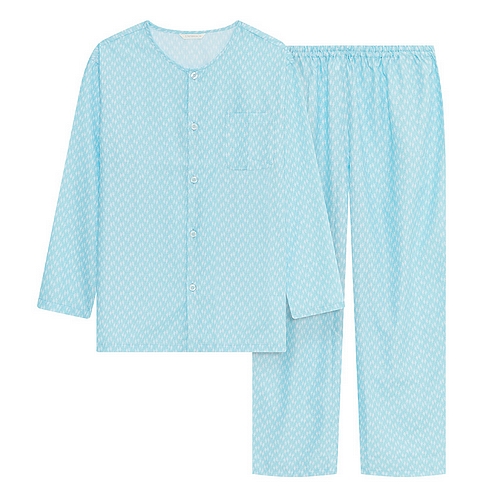 쌍방울 트라이(TRY) 60수 긴팔 주자 나염 파자마 TMJSH13