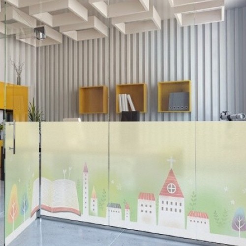 꾸밈 무점착 글라스 시트지 유리시트성경책보러길 ih241m (1장, 100cm x 1m)_이미지