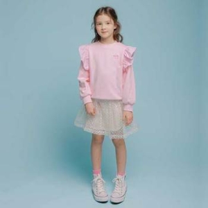 아이러브제이 N.론첼로 러플 맨투맨 티 JVSTO68