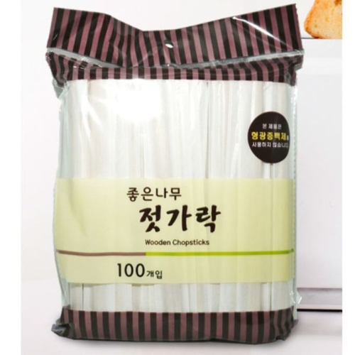 신우 일회용 젓가락 (100개)_이미지