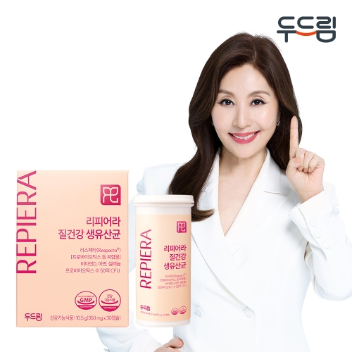 두드림 리피어라 질건강 생유산균 350mg 30캡슐 (1개)_이미지