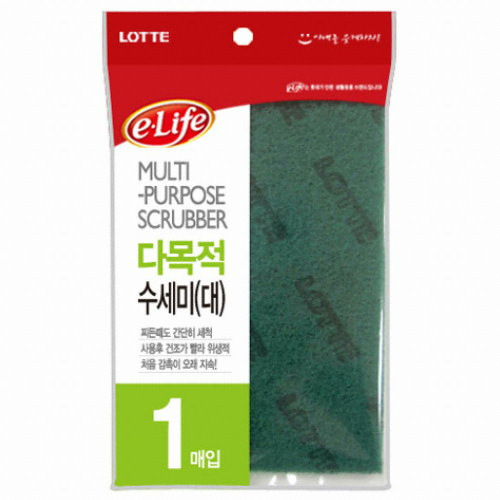 롯데알미늄 이라이프 다목적 수세미 (대) (3개)_이미지