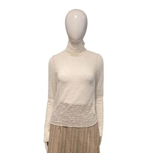 페이지플린 시스루 반목 레이스 티셔츠F5CTS001A