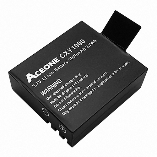 국제에이브이 에이스원 액션캠용 CXY1000 배터리