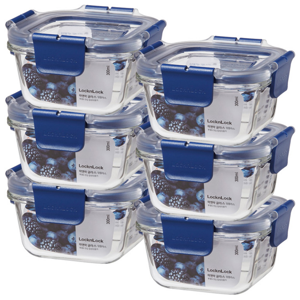 락앤락 탑클라스 정사각 300ml (6개)_이미지