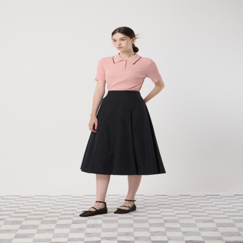 씨씨콜렉트 C252MSD131_백밴딩 플레어 스커트_이미지