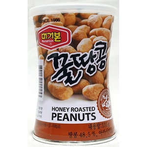 머거본 꿀땅콩 캔 135g (4개)