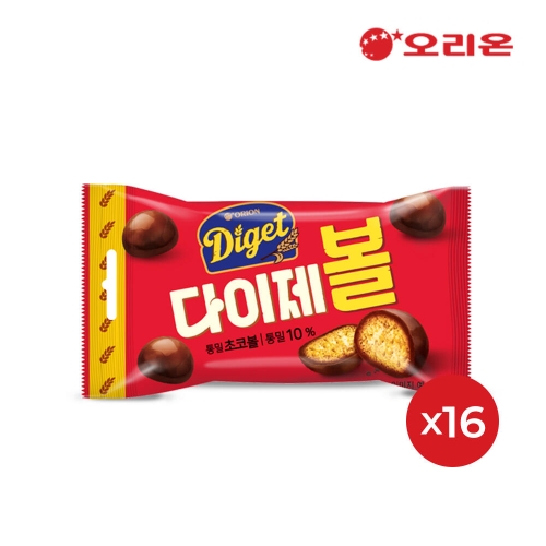 오리온 다이제볼 42g (16개)_이미지