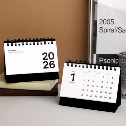 워너디스 2026 비기닝 심플 미니 데스크 캘린더