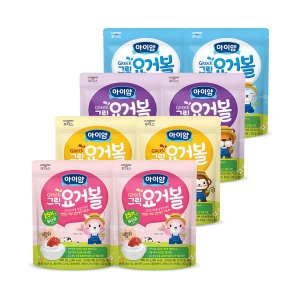 일동후디스 아이얌 그릭요거볼세트 딸기2개+바나나2개+블루베리2개+플레인2개_이미지