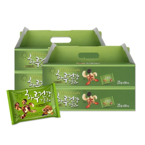 잇츠리얼넛츠 잇츠리얼넛츠 하루건강견과 오리지널 선물세트 25g 30개입 (4개)_이미지