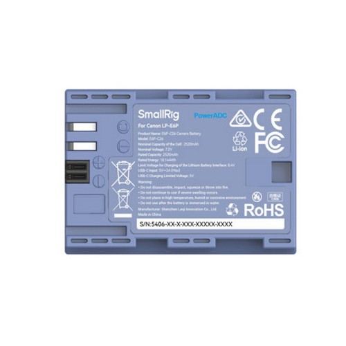 스몰리그 5406 캐논 LP-E6P 호환 배터리 (정품)_이미지