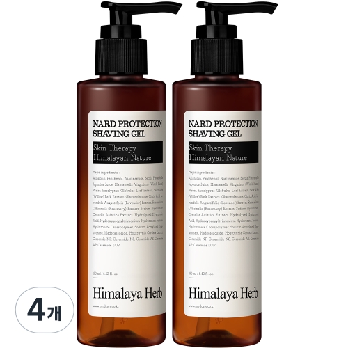 부케가르니 나드 카밍 프로텍션 쉐이빙젤 190ml (4개)_이미지