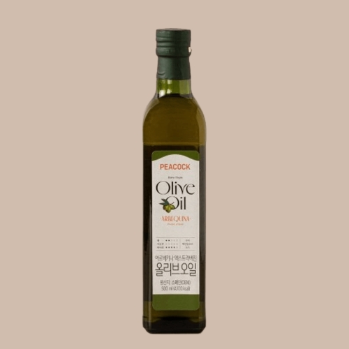 피코크 올리브 오일 아르베키나 500ml (1개)_이미지