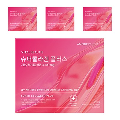 아모레퍼시픽 바이탈뷰티 슈퍼콜라겐 플러스 25ml 30병 (4개)