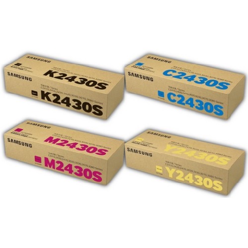 삼성전자 벌크 CLT-K2430S, CLT-C2430S, CLT-M2430S, CLT-Y2430S 4색 세트 (유통기간경과)_이미지