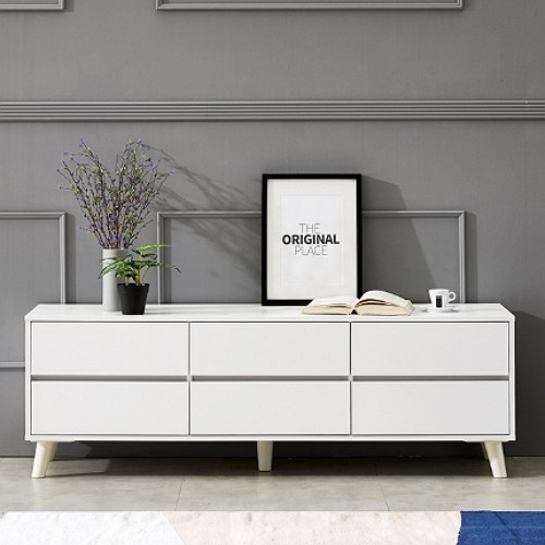 바로방가구 그레이스 2단 서랍 거실장 1500