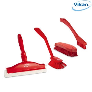 바이칸 주방 씽크대 욕실청소 실속 4종세트 B타입 고무리필스퀴지+다용도솔3종