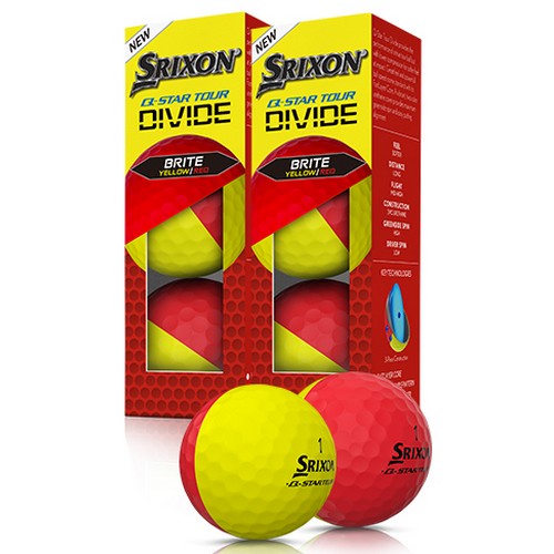 던롭 스릭슨 2024 Q-STAR 투어 디바이드 옐로우+레드 (컬러공, 3개)